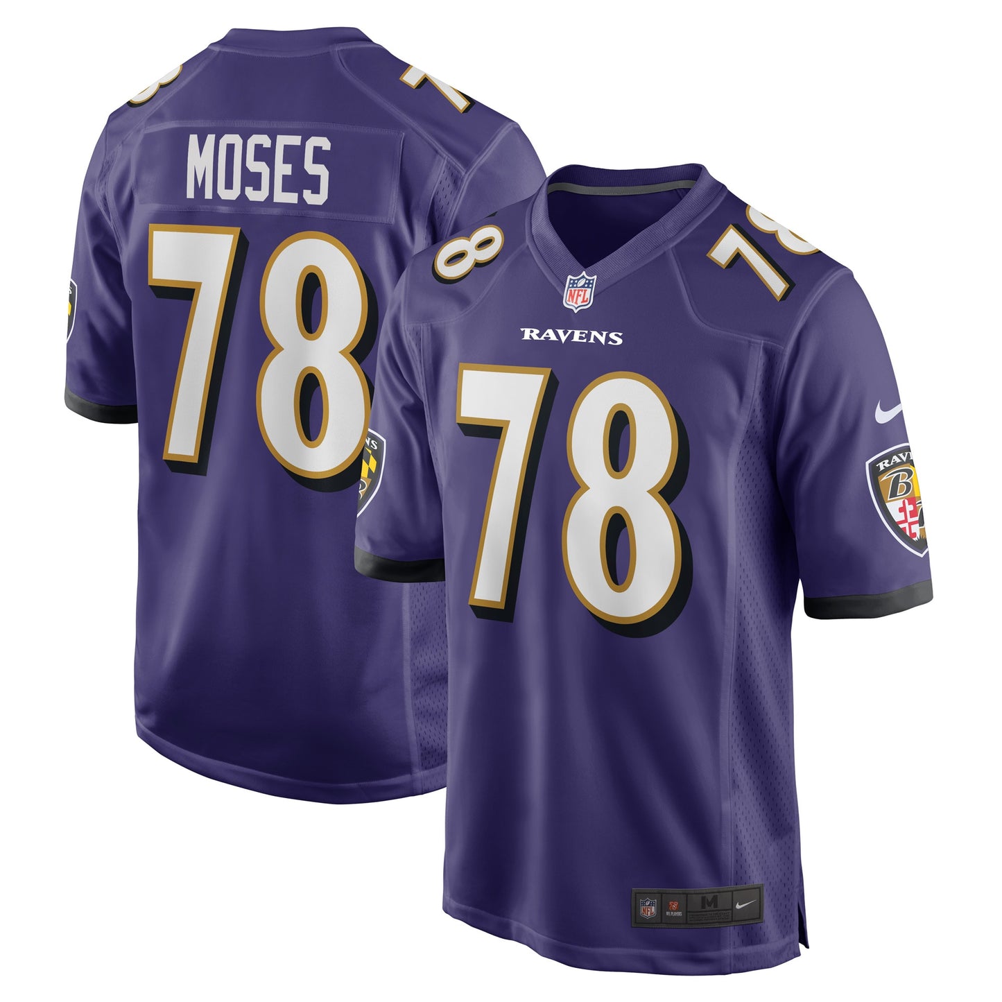 Morgan Moses Baltimore Ravens Nike Game Player Jersey - Purple