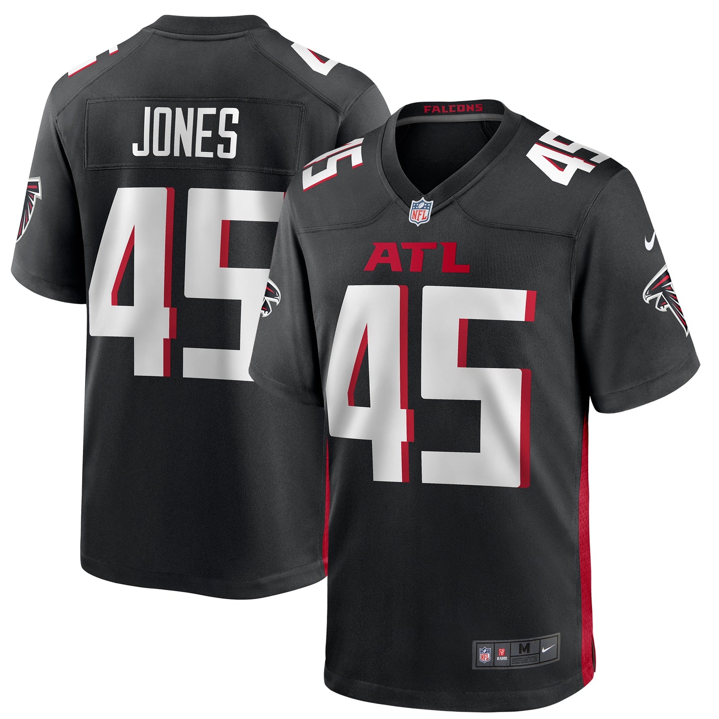 Deion Jones Atlanta Falcons Nike Game Player Jersey - Black