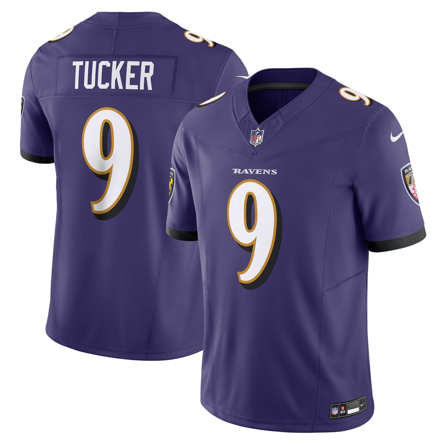 Men's Nike Justin Tucker Purple Baltimore Ravens Vapor F.U.S.E. Limited Jersey