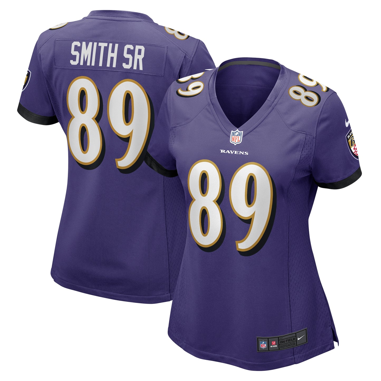 Steve Smith Sr. Baltimore Ravens Nike Women's Retired Player Game Jersey - Purple