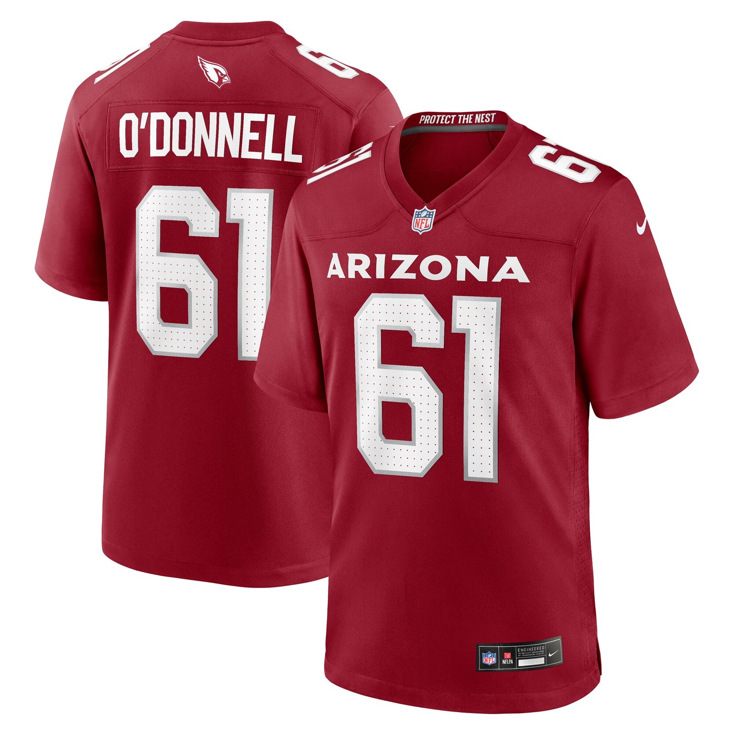 Carter O'Donnell Arizona Cardinals Nike Team Game Jersey - Cardinal