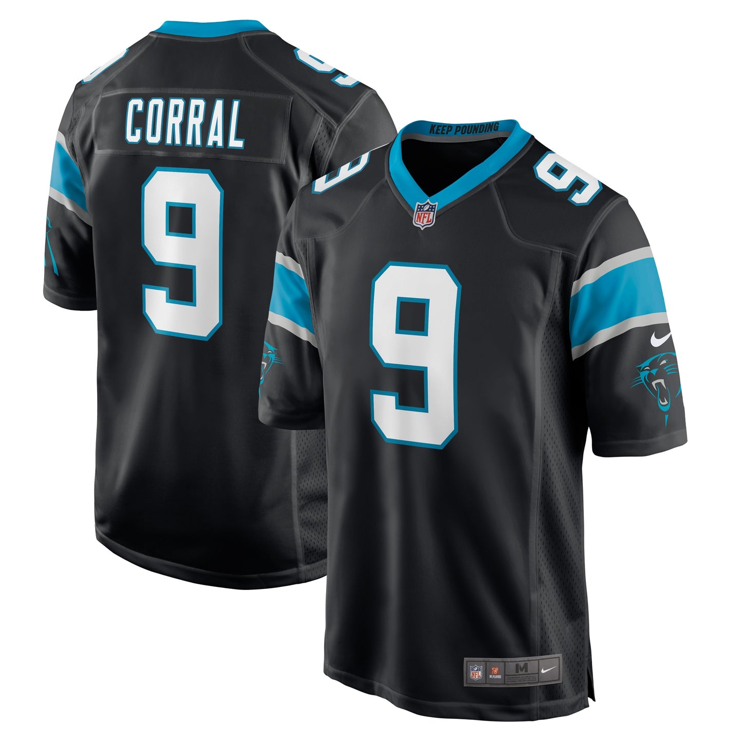 Matt Corral Carolina Panthers Nike Player Game Jersey - Black