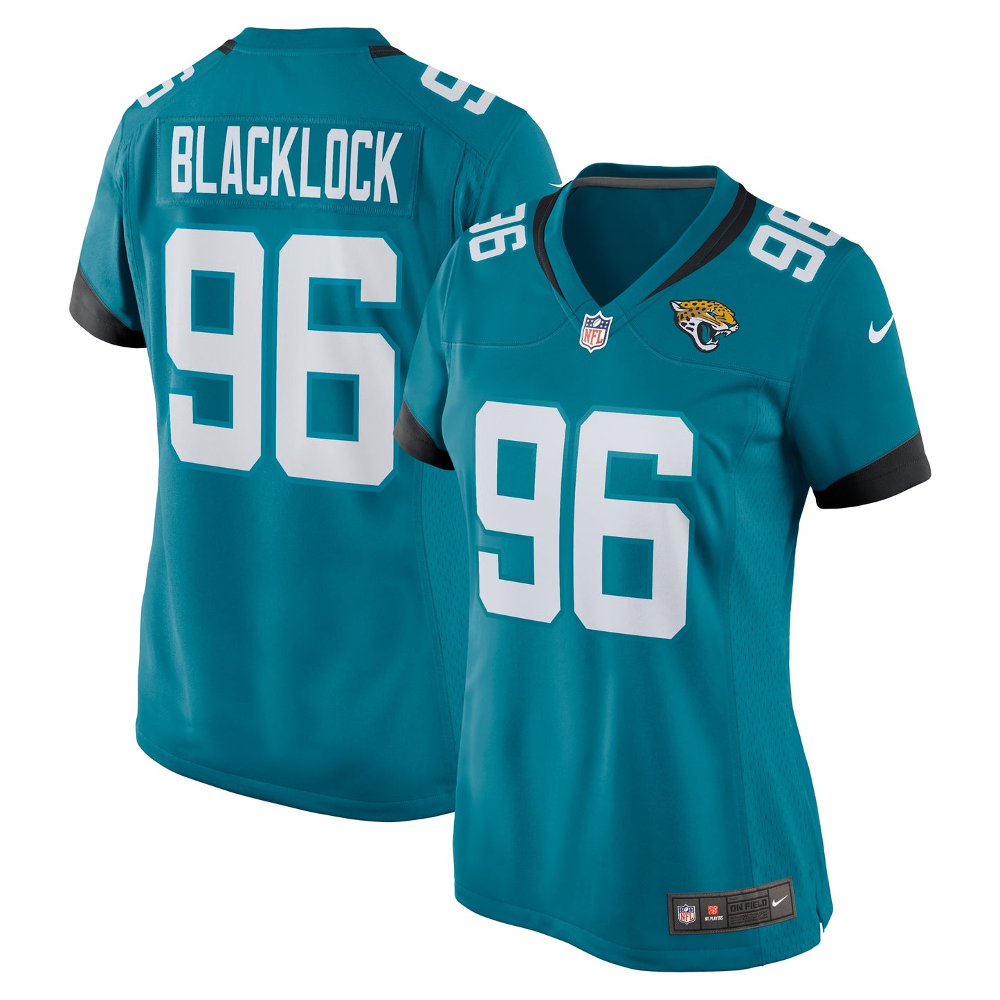 Ross Blacklock Jacksonville Jaguars Nike Women's Team Game Jersey - Teal