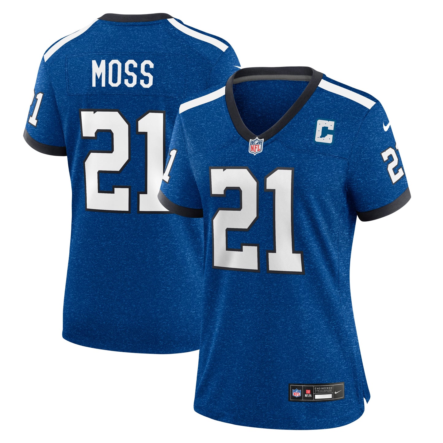 Zack Moss Indianapolis Colts Nike Women's Indiana Nights Alternate Game Jersey - Royal
