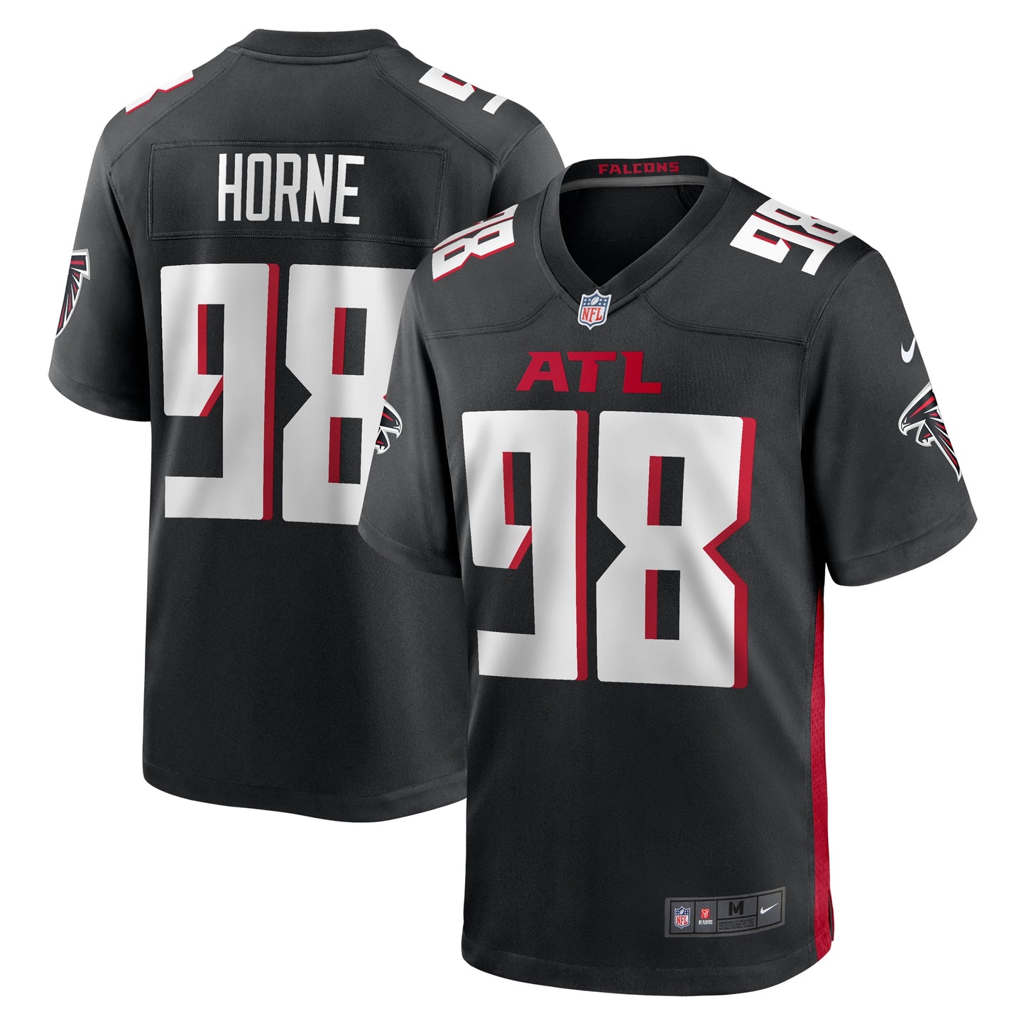 Timmy Horne Atlanta Falcons Nike Game Player Jersey - { Black