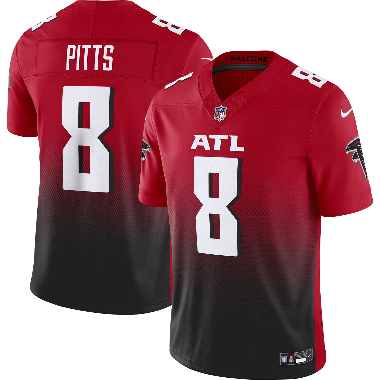 Men's Nike Kyle Pitts Red Atlanta Falcons Vapor F.U.S.E. Limited Jersey